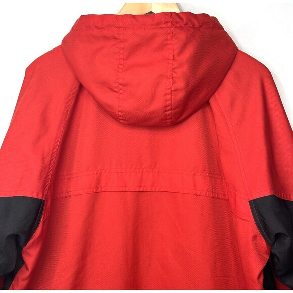Brooks Matrix Jacket Mens Full Zip Softshell Hooded Fleece Lined Red Size Large - Picture 5 of 16